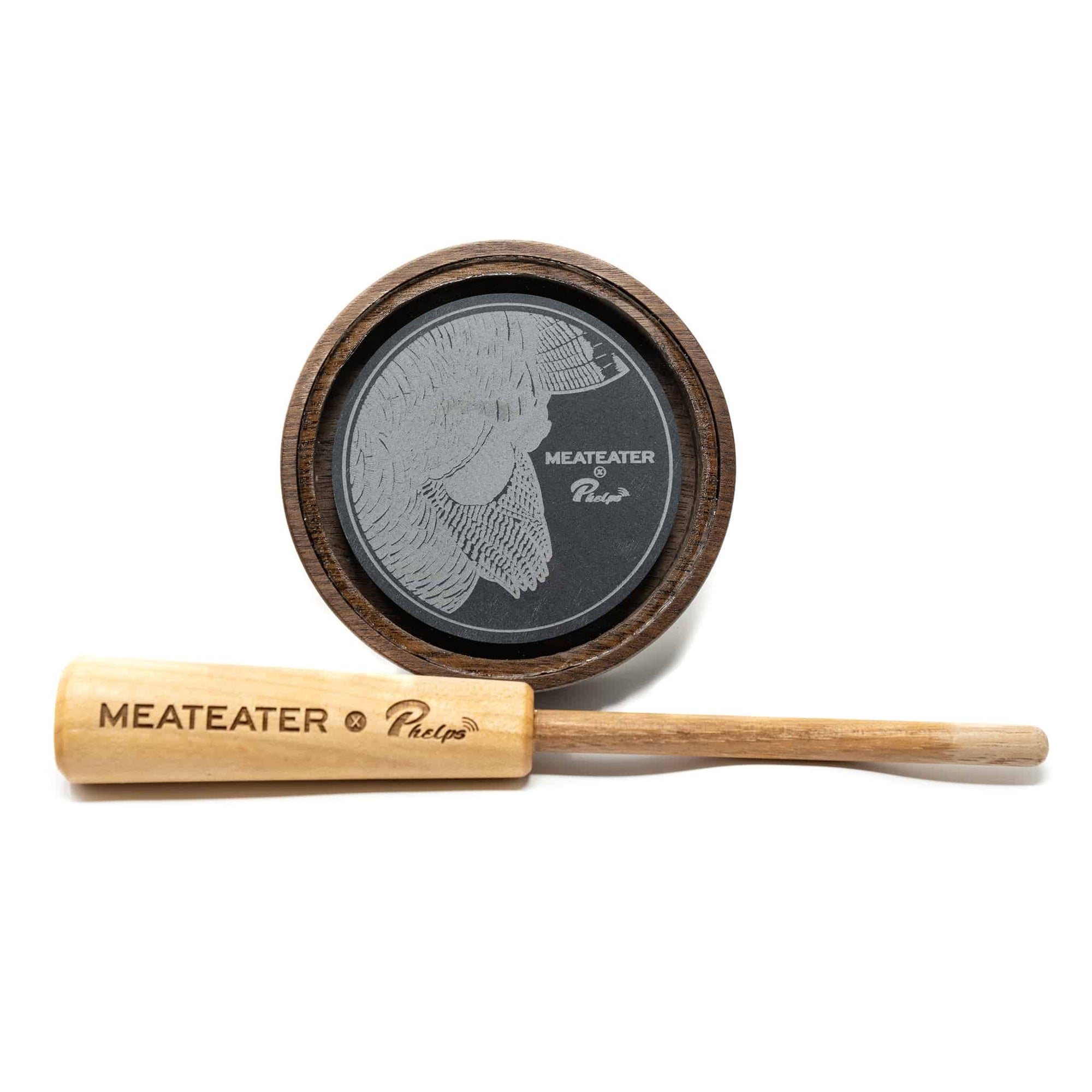 851182007567 meateater x phelps game calls crystal over slate turkey pot call