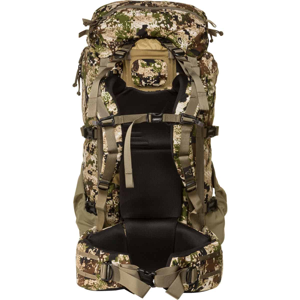 888564183137 112372 Mystery Ranch Metcalf 71L Hunting Backpack Optifade Subalpine Back