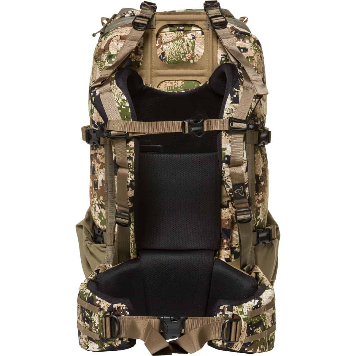 888564186343 110889 Mystery Ranch Sawtooth 45 Small Hunting Backpack optifade subalpine Back