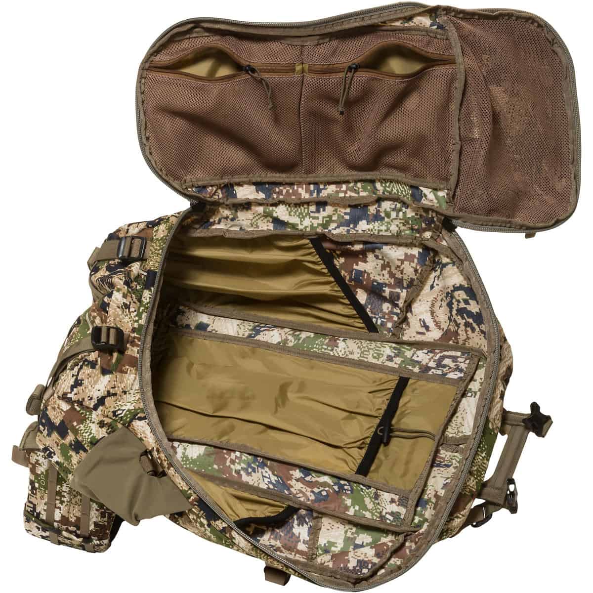888564186343 110889 Mystery Ranch Sawtooth 45 Small Hunting Backpack optifade subalpine Duffel Style Opening