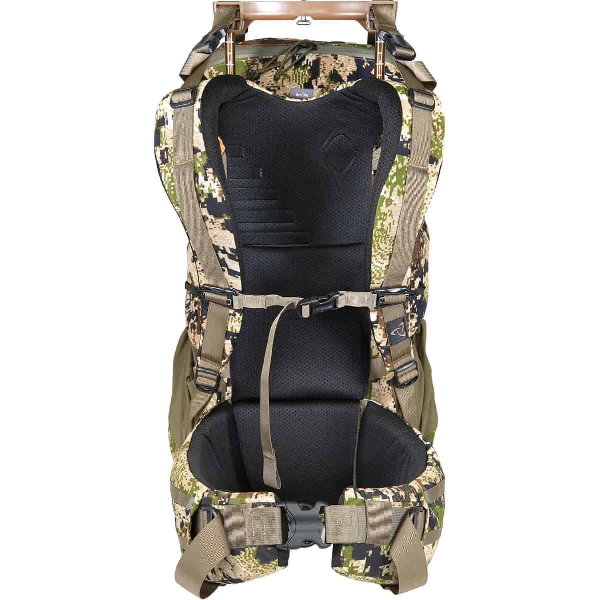 888564203477 112823 Mystery Ranch Men&#39;s Pop Up 40 Hunting Backpack Optifade Subalpine Back