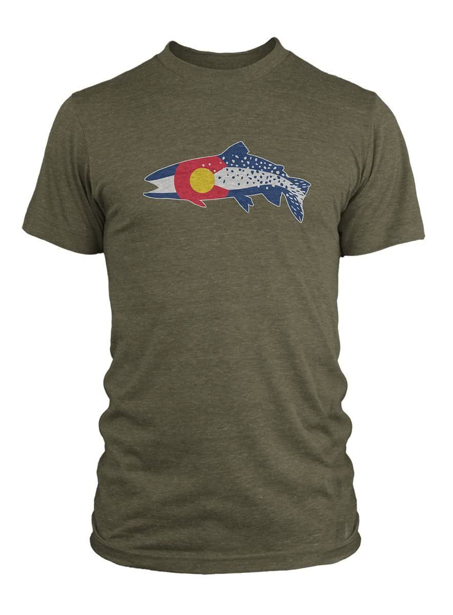 COCL91 RepYourWater Colorado Clarkii T-Shirt Green Front