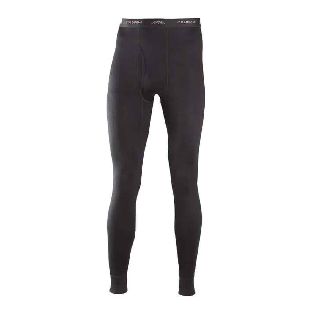COLDPRUF Classic Merino Mens Base Layer Pants Black Long Underwear