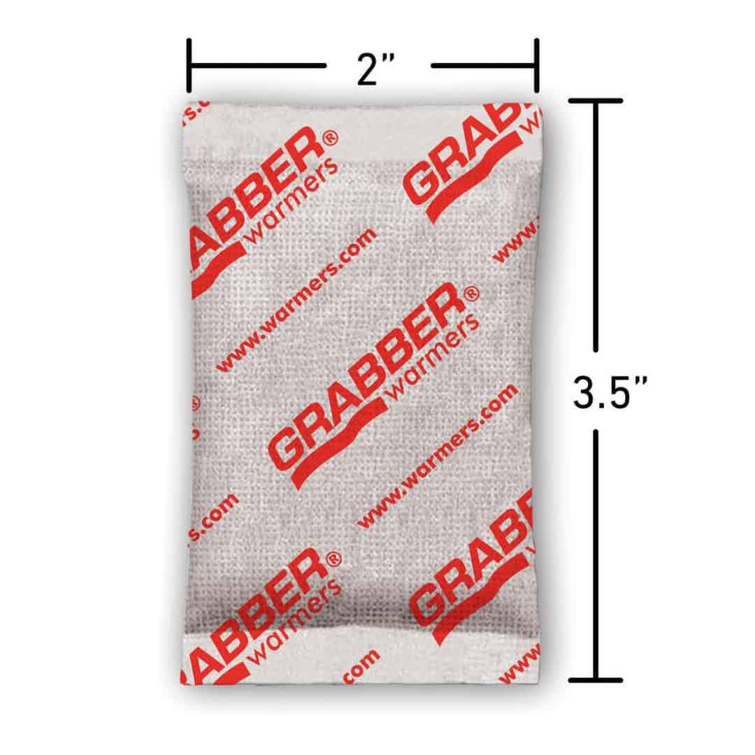 Grabber Outdoors Hand Warmers 2 Pack Dimensions