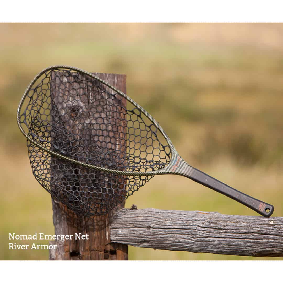 Fishpond Nomad Emerger Fly Fishing Net River Armor Next to river