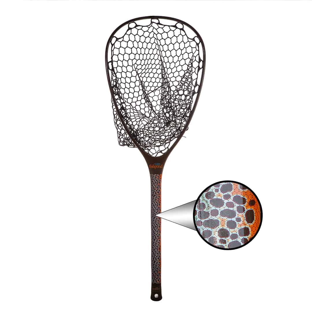 NMLN-SE 816332014925 Fishpond Nomad Mid Length Net Brown Trout Slab Limited Edition Hero