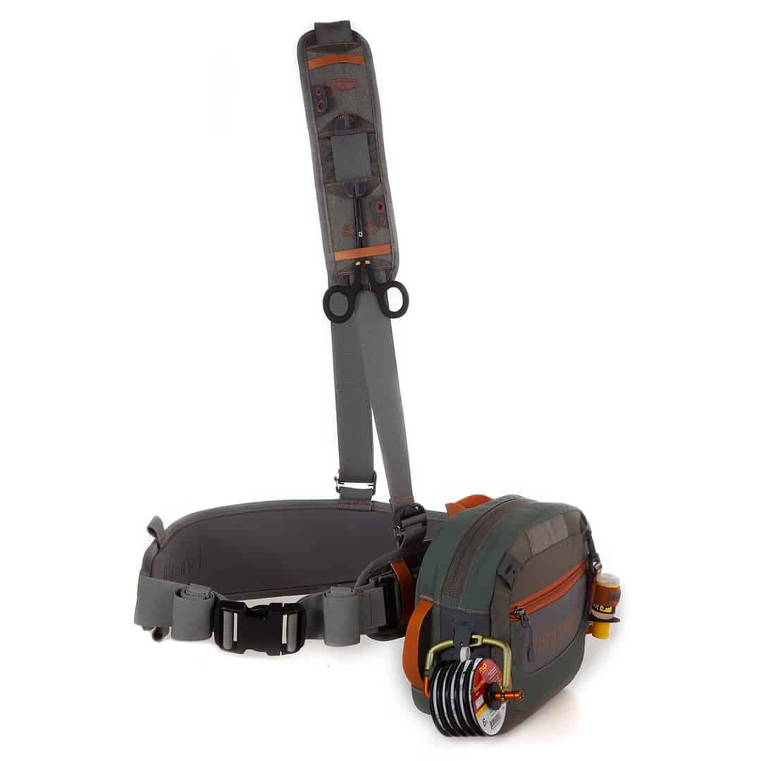 SBBS-2.0 816332014802 Fishpond Switchback 2 0 Wading Belt And Fishing Waist Pack System Front No Net