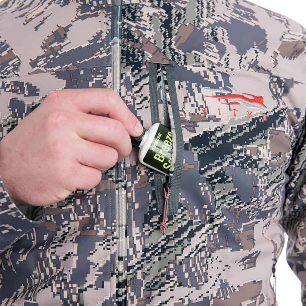 SITKA Gear Mountain Jacket Optifade Open Country Wind Checker Detail