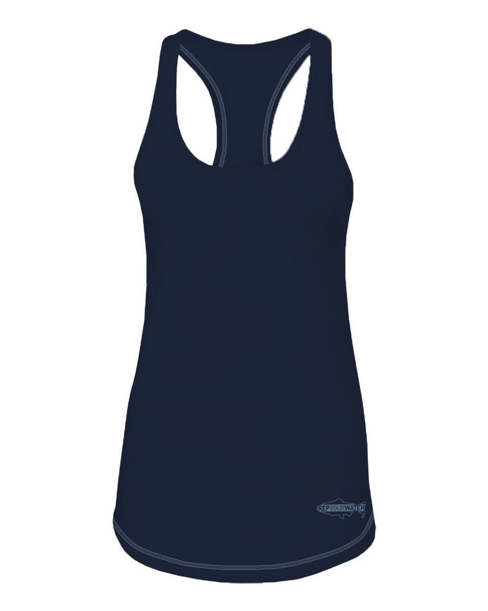 SWMS71 RepYourWater Swimming Spine Tank Navy Front
