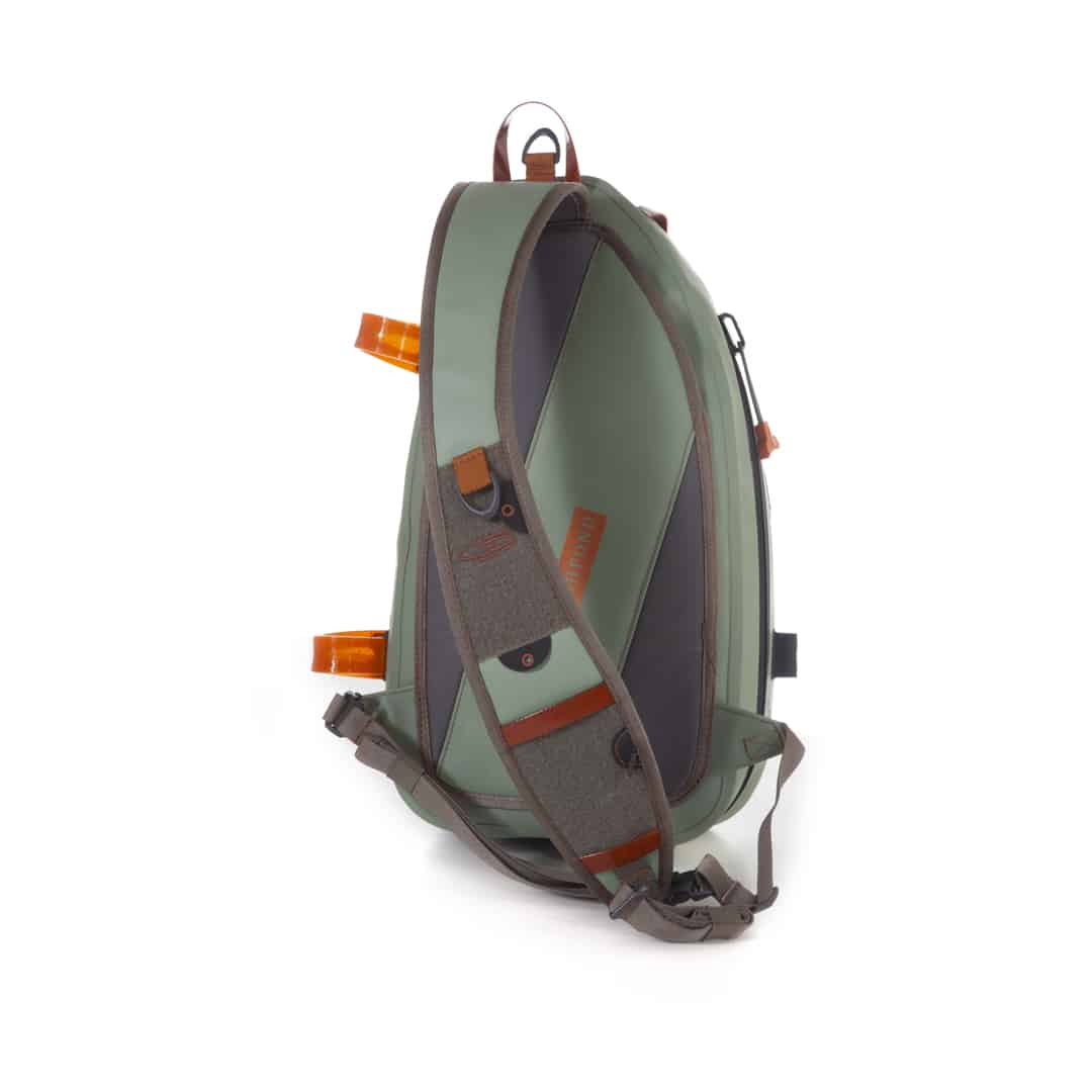 THS-EY 816332015113 fishpond thunderhead waterproof fly fishing sling pack eco yucca back