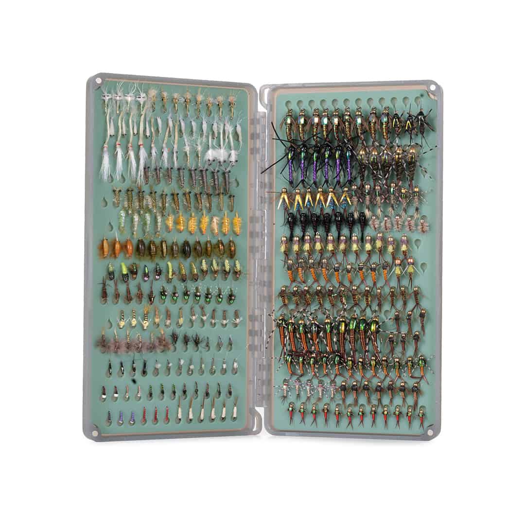 TOFB-2X 816332013867 Tacky Original 2X Double Sided Fly Box Open With Flies