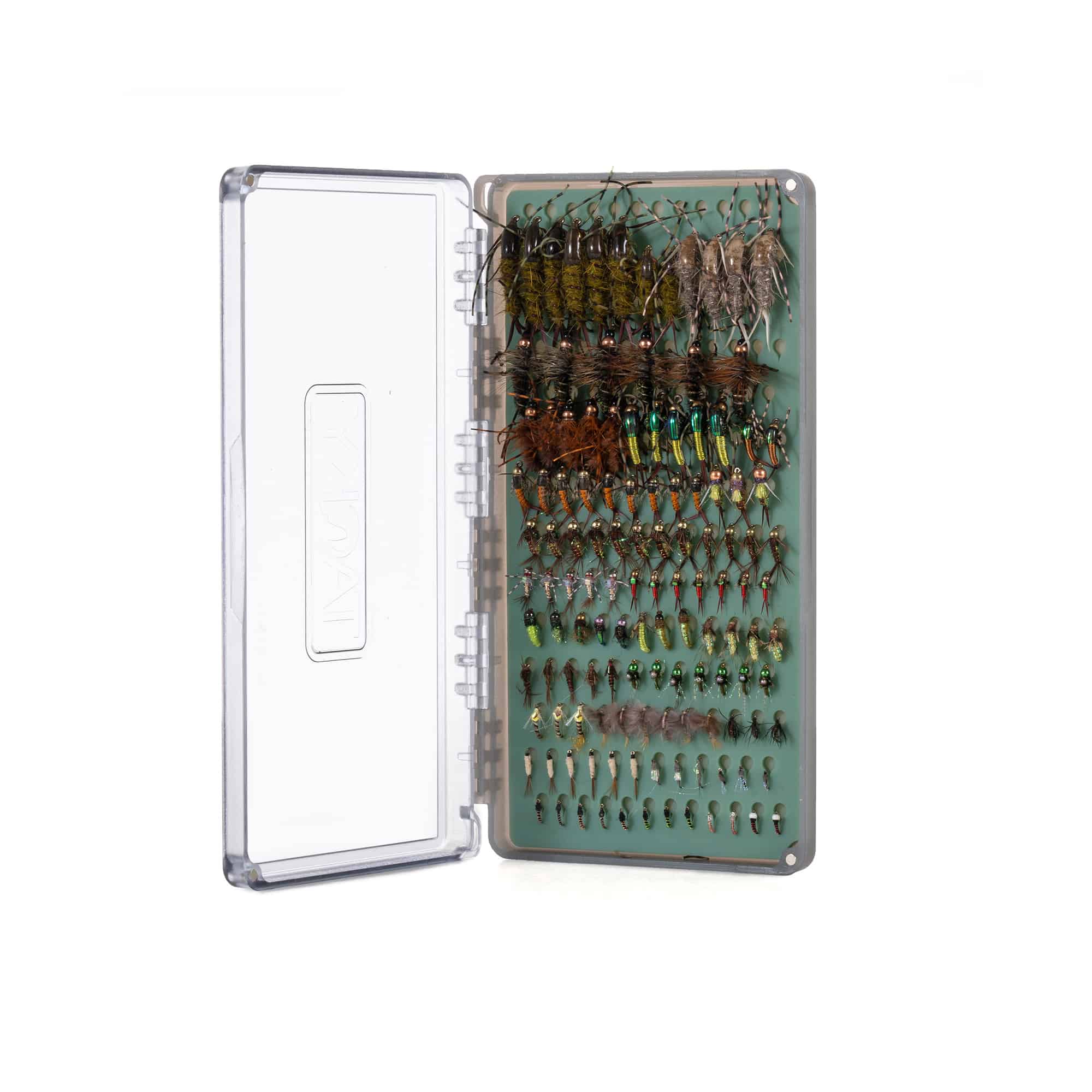 Tacky Original Fly Box Open Loaded With Flies