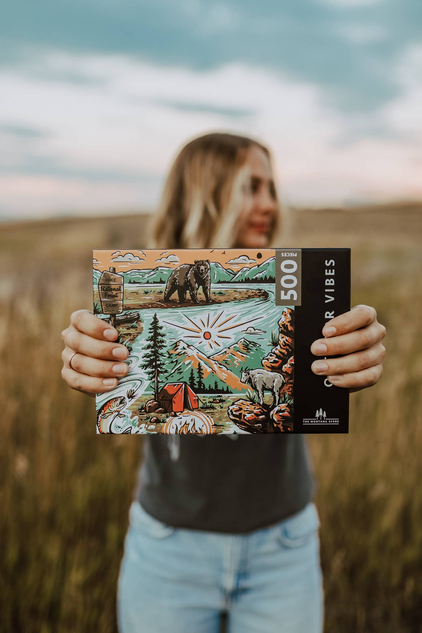The Montana Scene Outdoor Vibes Puzzle - 500 Pieces