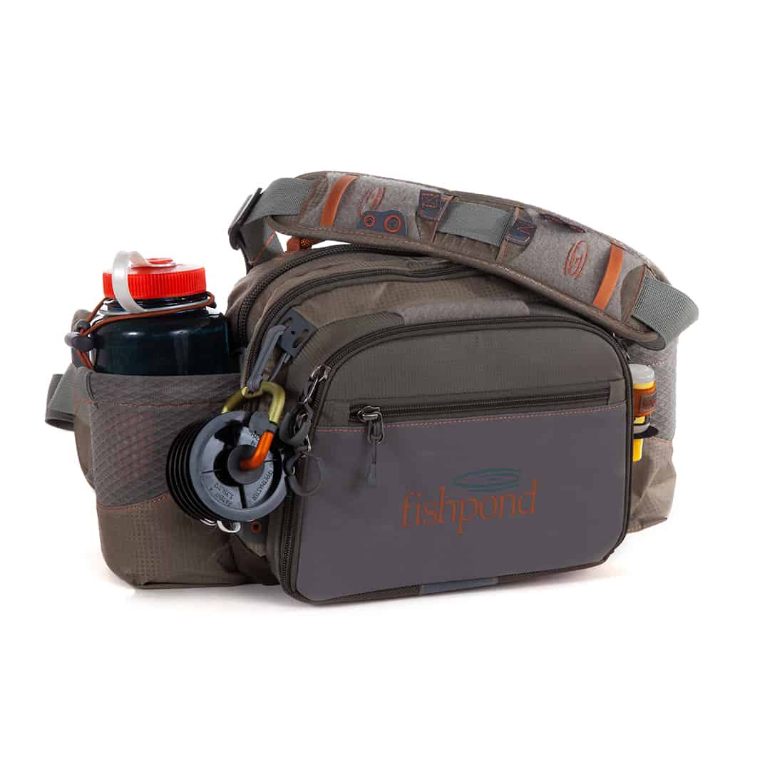 WPGP 816332014949 Fishpond Waterdance Pro Guide Sized Waist Fly Fishing Pack Driftwood Front