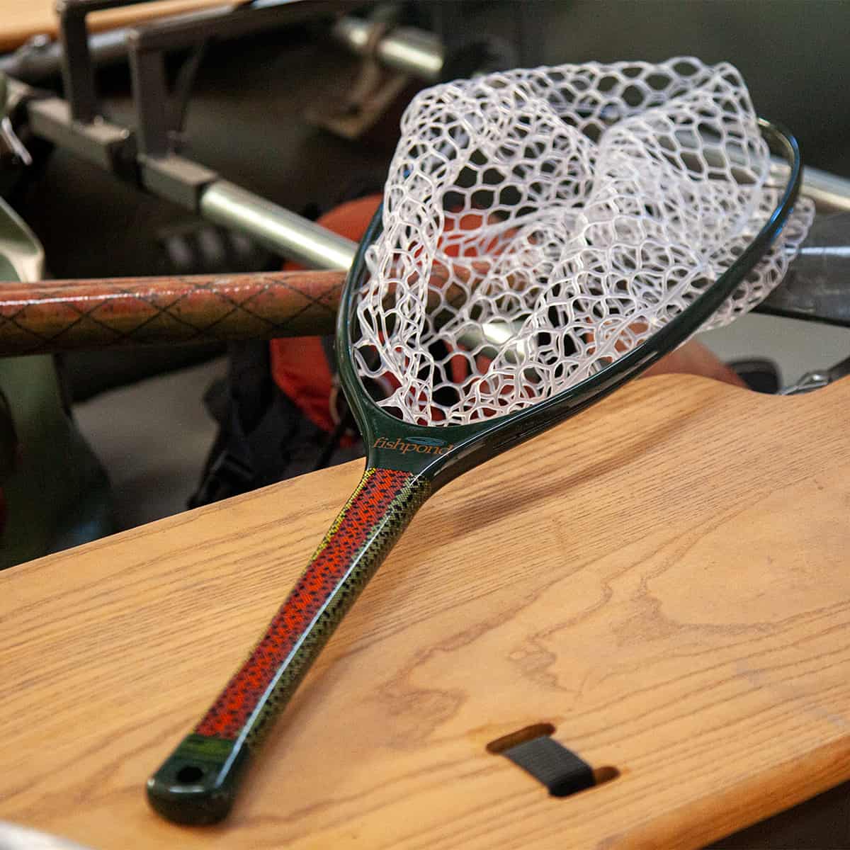 fishpond redband limited edition nomad emerger net on wood
