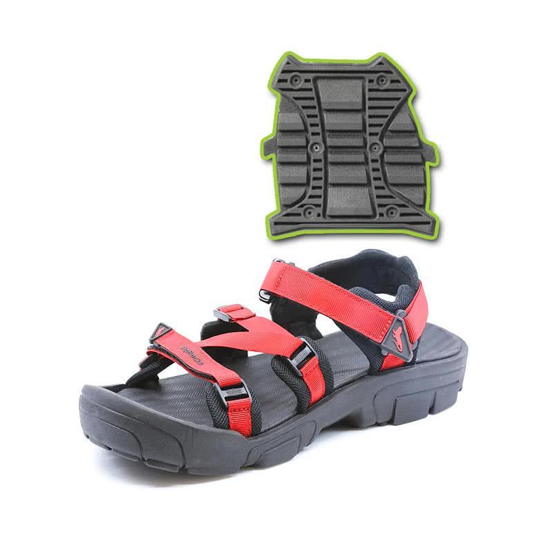 fliprocks ultimate sandal red with timberline griptoenite gripping system