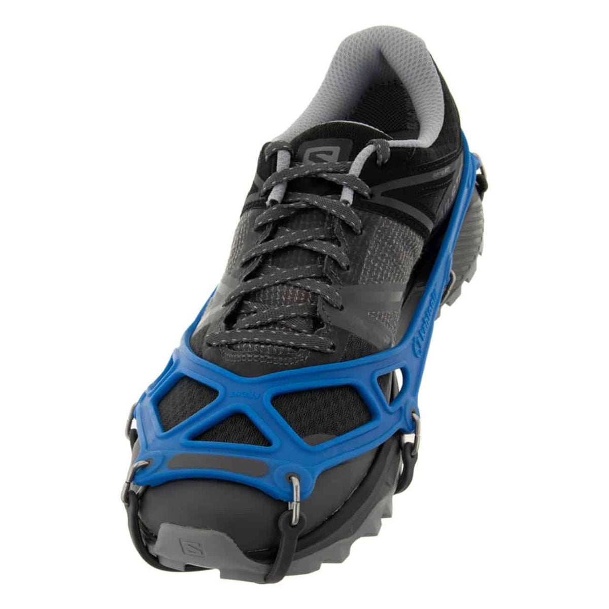 kahtoola Exospikes Blue Winter hiking traction spikes top