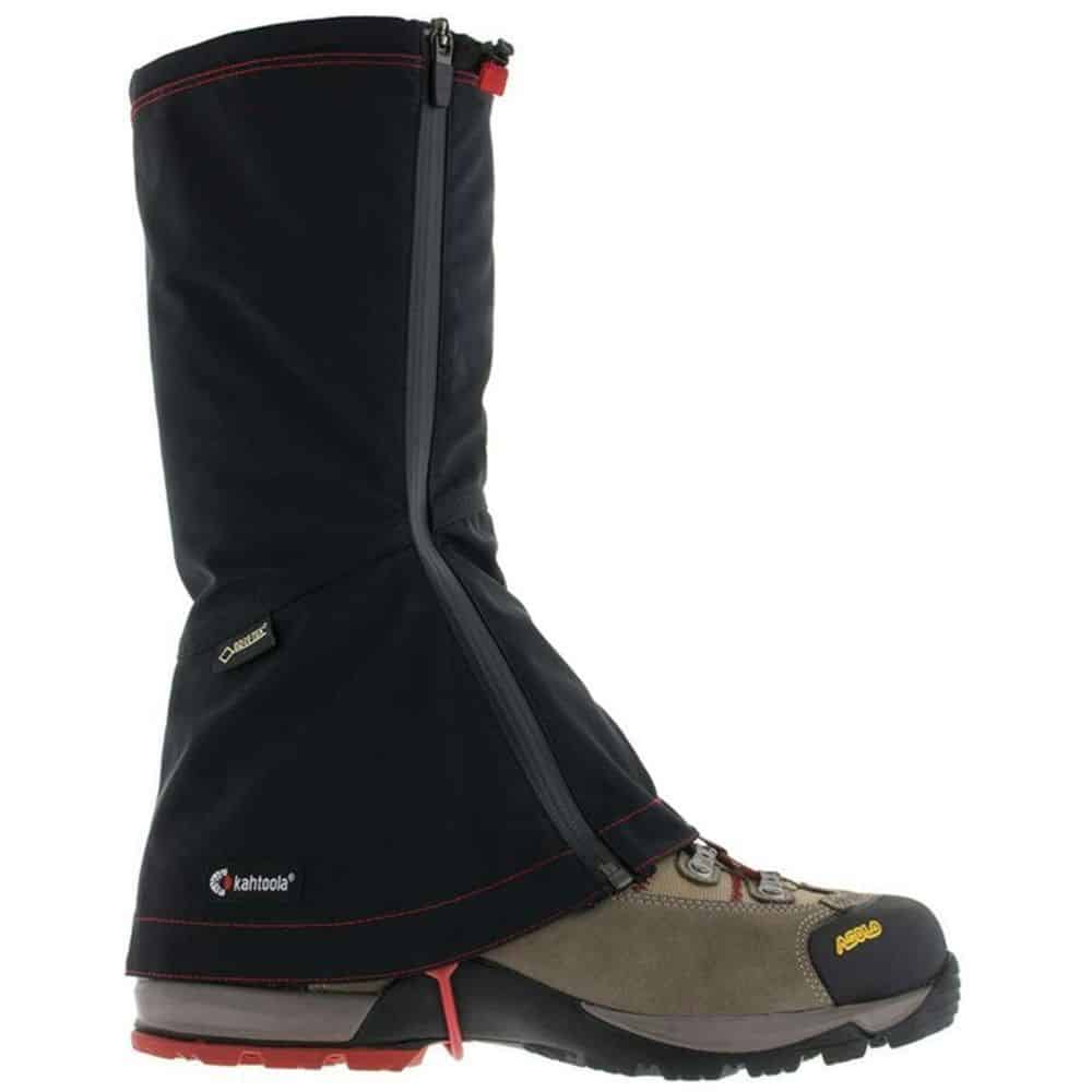 kahtoola leva hiking gaiters black tall