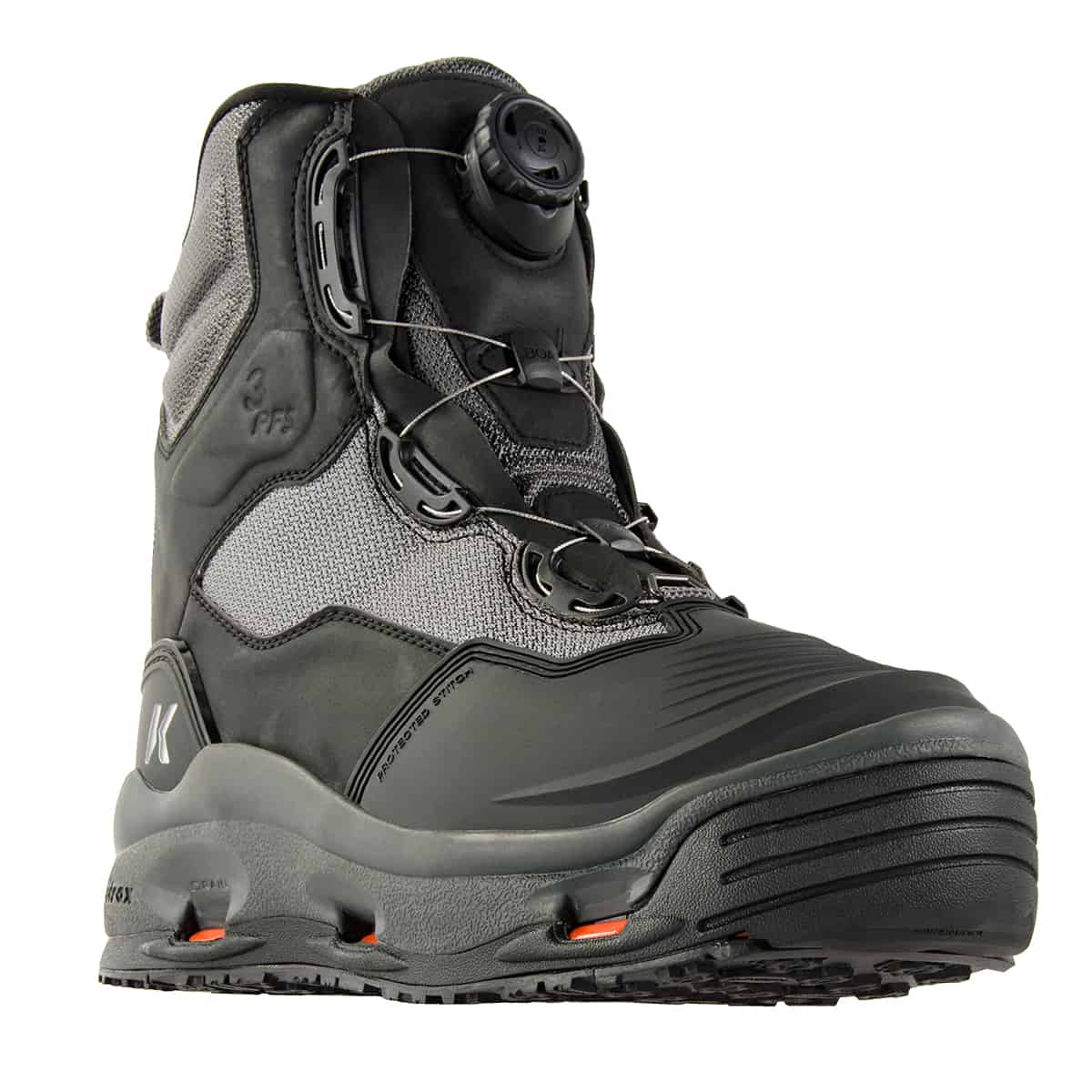 korkers darkhorse wading boot 3qtr front fishing wading boot with boa lacing