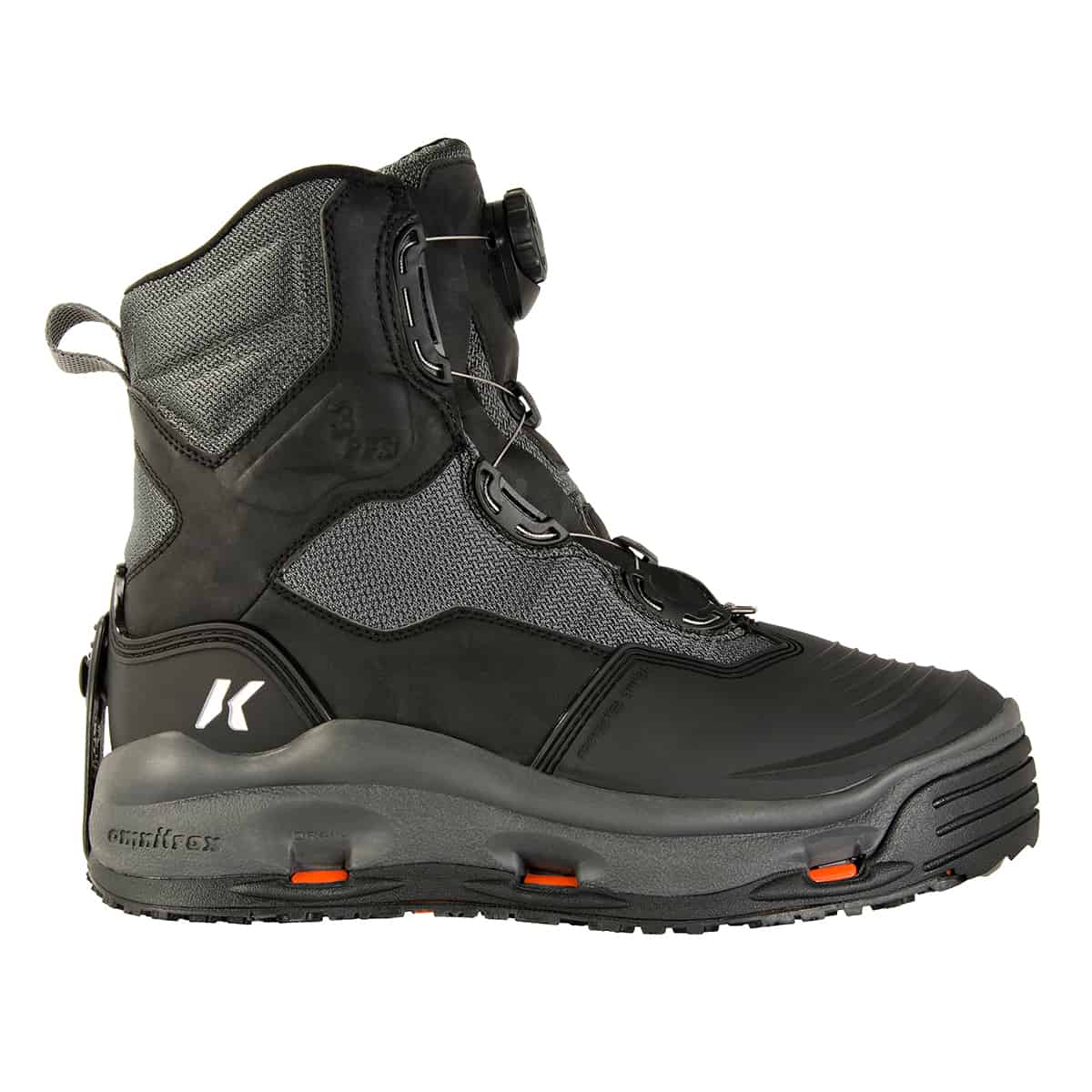 korkers darkhorse wading boot lateral fishing wading boot with boa lacing
