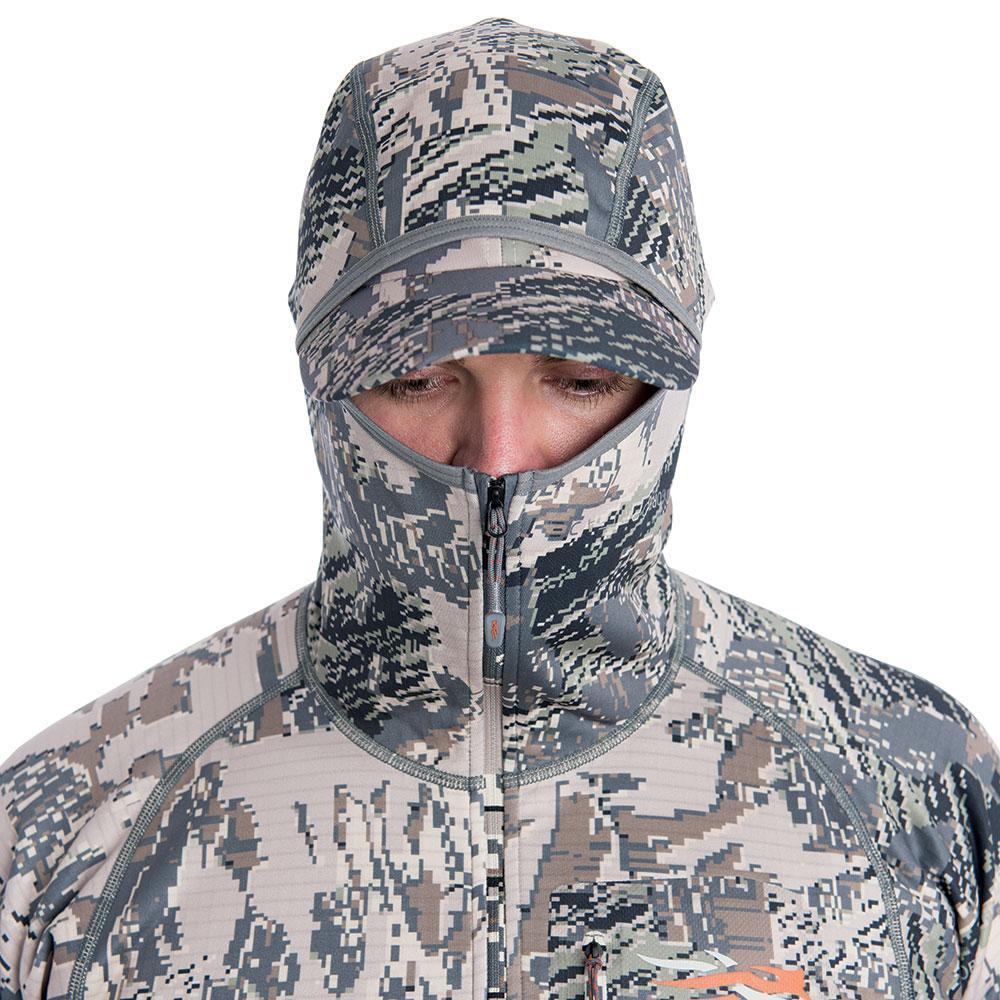 sitka core heavyweight hoody optifade open country low profile hood detail