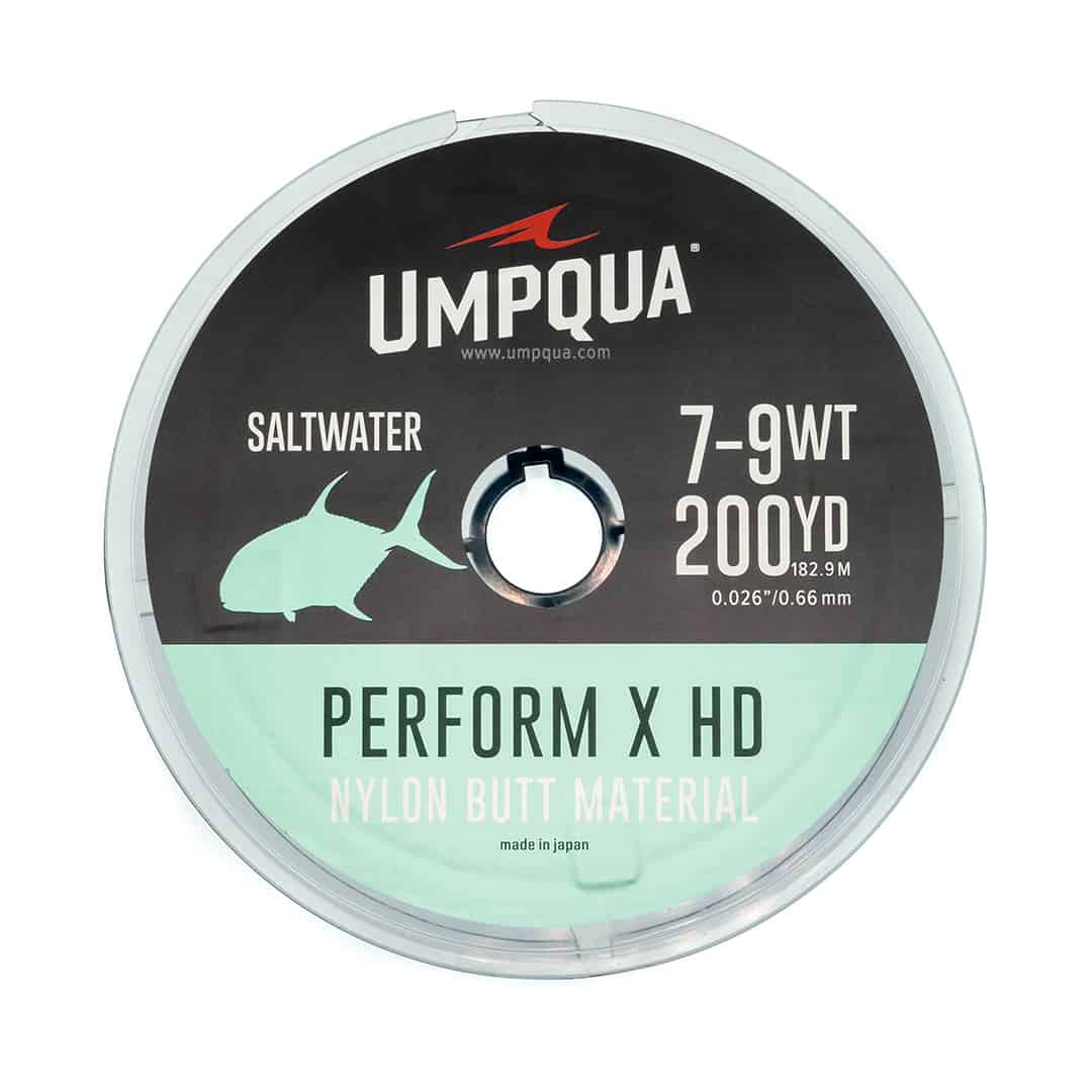 umpqua perform x hd nylon butt leader material 200 yd spool
