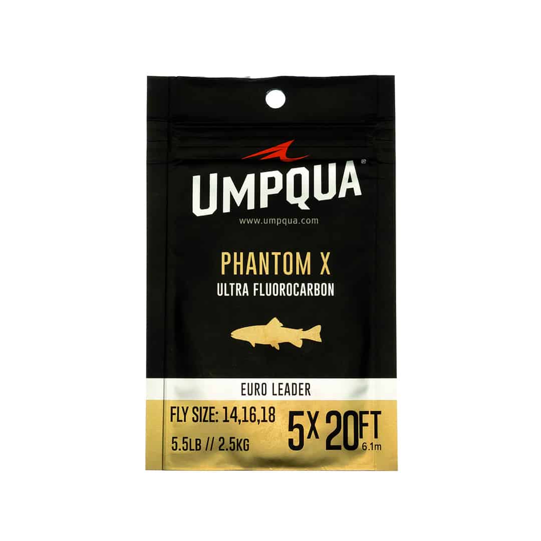 umpqua phantom x euro nymphing leader ultra fluorocarbon 20 feet 