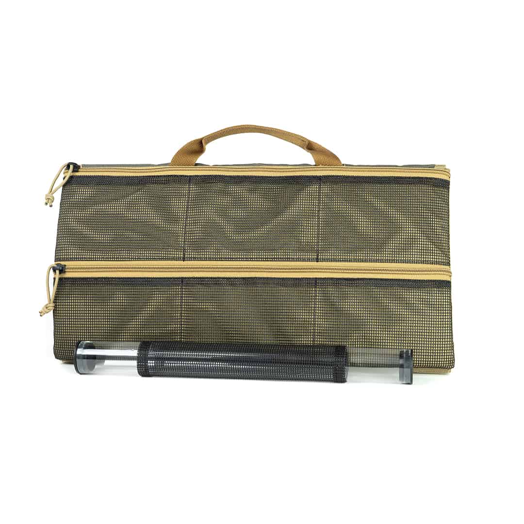umpqua zs2 traveler fly tying material and tool travel and organization bag olive tying Station Back