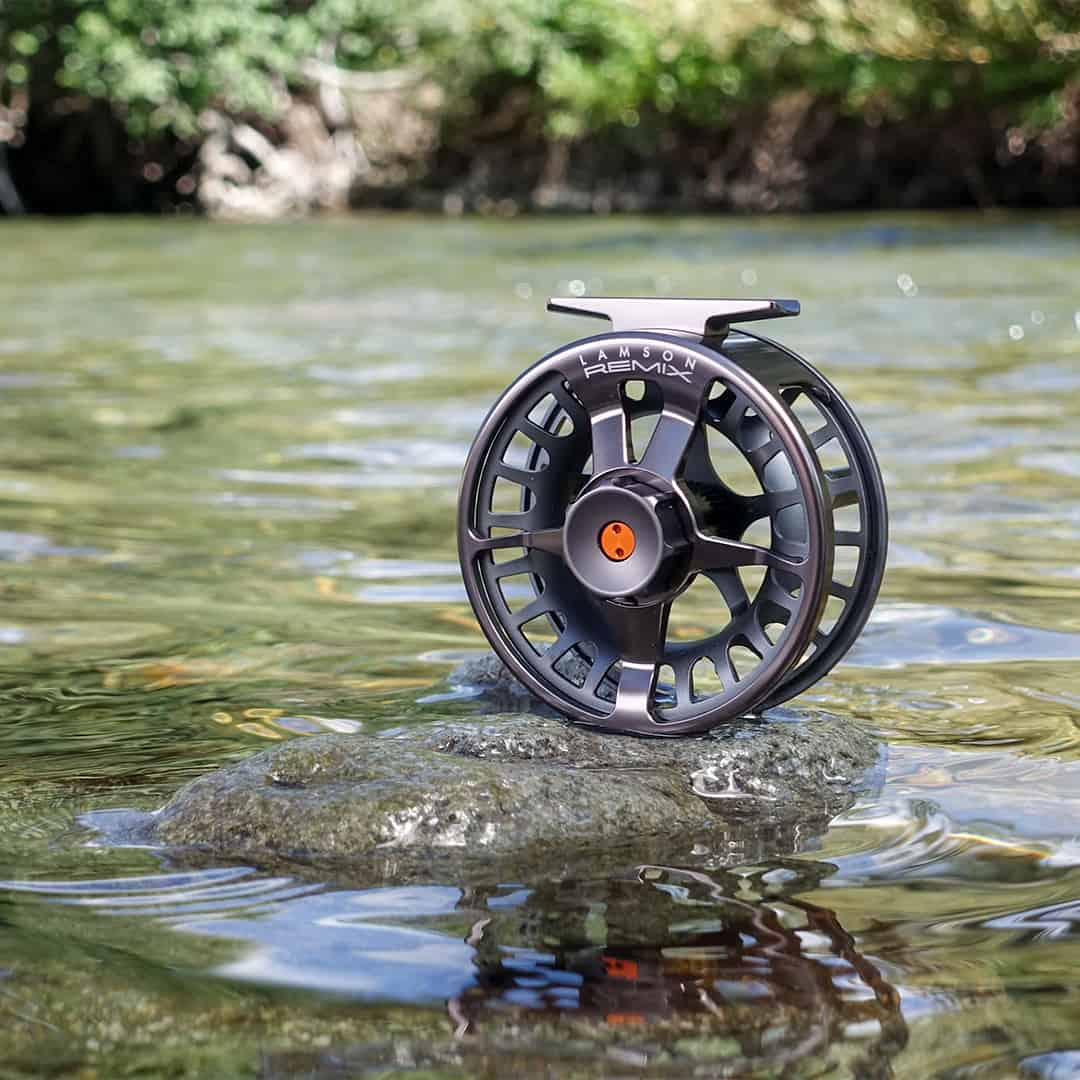 SMOKE Color Only! Lamson Remix Fly Reel - basin + bend